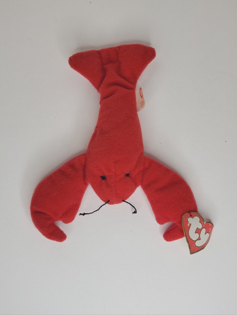 VERY RARE, Flat Tag , No Star on TY Tag," Original 9 " - Pinchers, Lobster 1993
